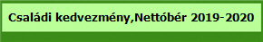 Csal�di kedvezm�ny,Nett�b�r 2019-2020